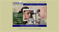 Desktop Screenshot of parkwoodeyecenter.com